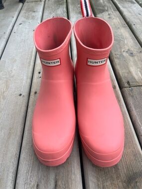 Hunter Women’s Play Short Rain Boots Hummingbird Size 11 (UK 9)